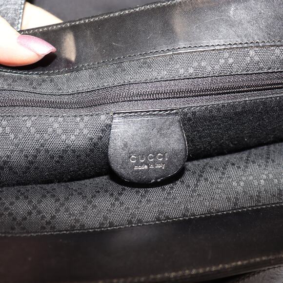 Vintage Gucci Black Nylon & Leather Tote Bag – Very Good Condition - Picture 10 of 10